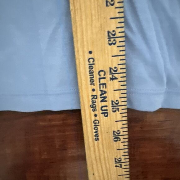 LL Bean Womens Open Pleated Cardigan XL  Supima Cotton Blue Corp Core Preppy - Picture 10 of 10